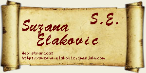 Suzana Elaković vizit kartica